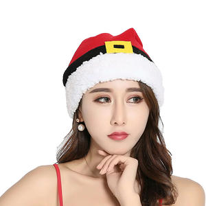 Lindo Gorro de Santa Claus de Felpa Polar para Fiestas Navideñas, Accesorio para el Cabello para Mujeres Adultas - Product Image 4