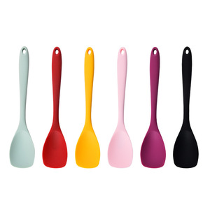 Ensemble de spatules en silicone, cuillères-réparteurs en caoutchouc résistantes à la chaleur, grattoirs flexibles antiadhésifs sans couture pour la pâtisserie et le mélange - Product Image 1