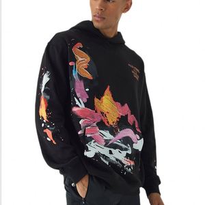 Custom Paint Splatter <b>Hoodie</b> for <b>Men</b> Streetwear Heavyweight <b>Hoodie</b> Manufacturers - Product Image 1
