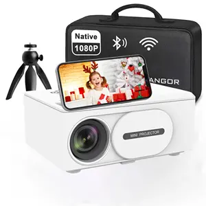 Projetor de vídeo cinema ao ar livre, sem fio, full hd 1080p, led, wi-fi, lcd, 4k, home theater, portátil, para android