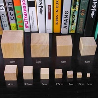 Cubos de Madera de Haya Natural sin Acabado al por Mayor para Manualidades y Bloques Educativos DIY - Colores y Logotipo Personalizables Edades 7-12