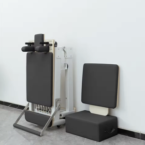 <span class=keywords><strong>Cama</strong></span> de Pilates Pequeña Blanca de Aleación de Aluminio para Yoga, Fitness, Moldeamiento Corporal, Equipo Multifuncional de Entrenamiento de Postura - Product Image 2
