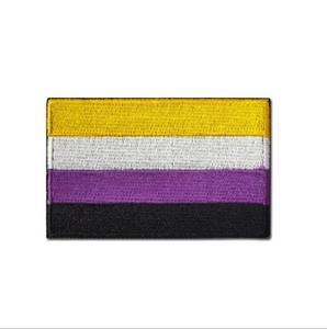 Parche Bordado Cosido con el Emblema del Orgullo Gay LGBT Transgénero con Gancho y Bucle - Product Image 5