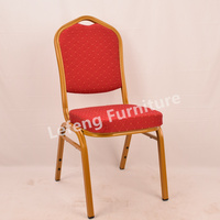 Prix de vente chaud durable épaissir chaises de banquet utilisées avec en tissu de Bourgogne Restaurant hôtel événement mariage chaise de banquet rouge