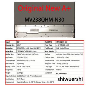 Écran LCD d'origine neuf A+ 23,8 pouces MV238QHM N10 N11 N12 N21 N30 NX0 NX1 NF0 pour moniteur AIO - Product Image 4
