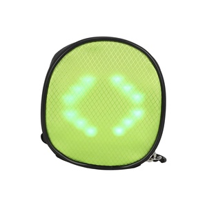 Bike Rear Saddle Bag with LED Turn Signal <b>Remote</b> <b>Control</b> Bicycle Tail Light Waterproof <b>Storage</b> Bag Warning Safety Light - Product Image 4
