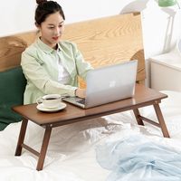 Bureau d'ordinateur pliable compact en bambou personnalisable BSCI, table d'étude et d'écriture, origine Chine, pour dortoirs et chambres