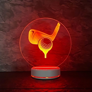 Chơi bida hồ bơi Snooker 3D bảng đèn USB LED 3D nightlight món quà mới lạ Golf trang trí thông minh trong nhà đèn - Product Image 5