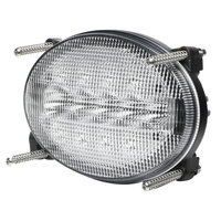 Lumière LED ovale pour machines agricoles et de construction, large champ de vision, éclairage de voirie, éclairage de grande surface, haute intensité 65W