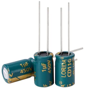 Condensadores electrolíticos Lorida de alta calidad 35V 330Uf 8*14Mm