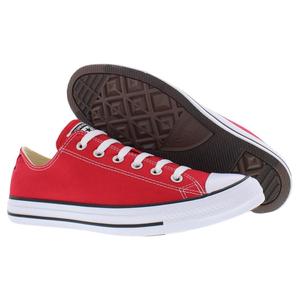 Zapatillas Converse All Star Ox Unisex Rojas de Lona, Estilo Casual de Caña Baja - Product Image 4