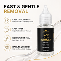 Dissolvant de colle à dentelle en gros à action rapide pour les magasins de produits de beauté