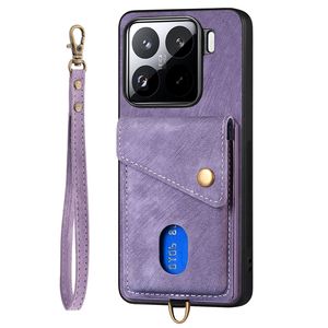 Funda de teléfono con billetera de piel Retro Para Xiaomi 13T Pro/14/15 Pro, funda de teléfono con cordón para Nothing Phone 2A - Product Image 1