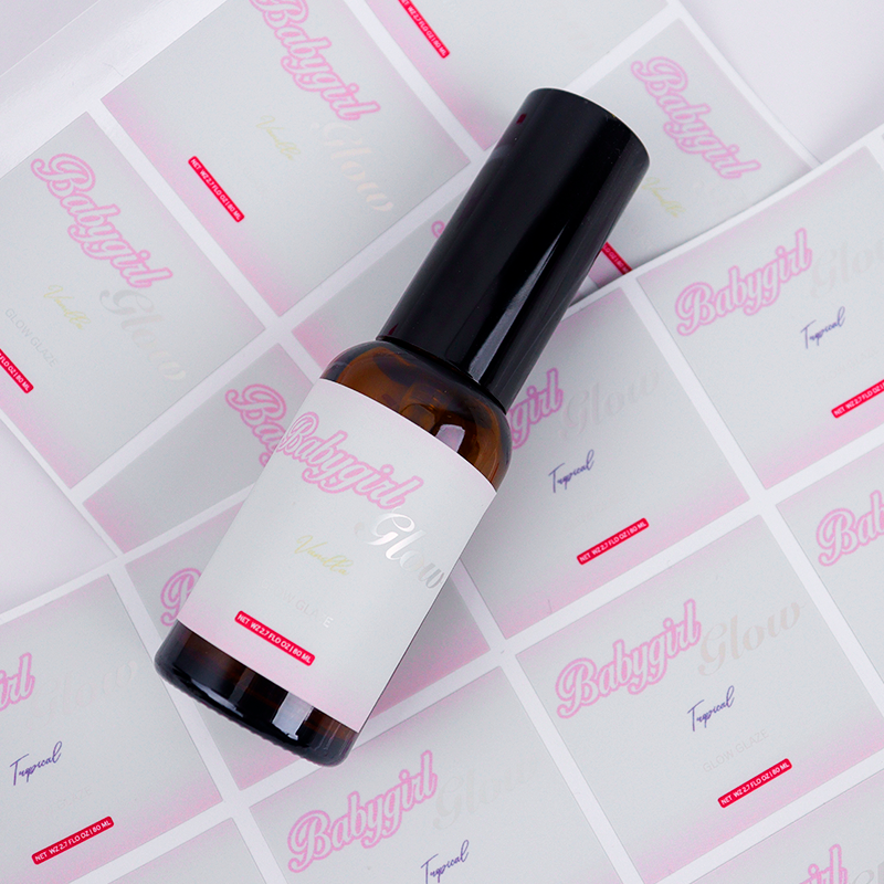 Custom Gold Foil Sticker Logo Cosmetic