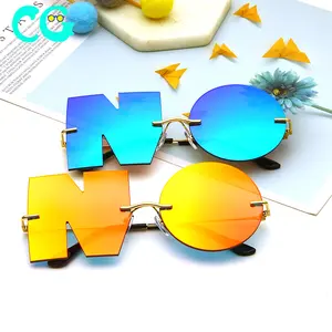 Trendy NO-shape Sunglasses Suppliers Designer Women Metal Sun glasses Ladies Trend UV400 Shades gafas de sol