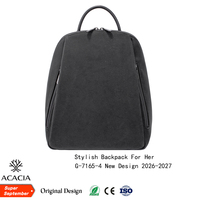 Sac à dos scolaire imperméable à la mode pour femmes, sac de voyage multifonction en PU de couleur unie avec fermeture à glissière