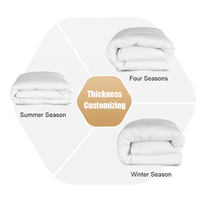 Hot bán khách sạn ấm áp 100% bông Duvet rửa trắng mới vịt ngỗng xuống dày chính hãng mùa đông chăn Comforter tùy chỉnh kích thước - Product Image 2