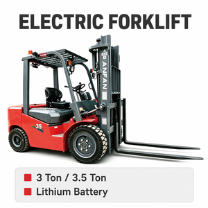 Carretilla Elevadora Todoterreno de 3.5 Toneladas (3500 kg) con Batería de Litio, Neumáticos Sólidos, Certificación CE ISO, China - Product Image 2