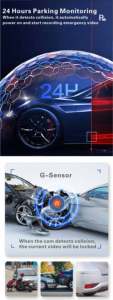 4K <span class=keywords><strong>Dash</strong></span> Cam App Controle Cam Auto <span class=keywords><strong>Dash</strong></span> Camera Car Black Box para Geely Atlas Azkarra - Product Image 6