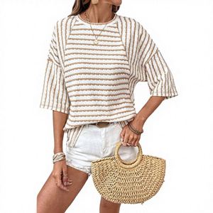 Lightweight Breathable Style <b>Mesh</b> Print Diagonal Shoulder Long Sleeve <b>Top</b> Irregular Off-the-shoulder Short <b>Top</b> for <b>Women</b> - Product Image 2