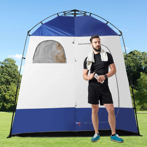 Tienda de campaña emergente para acampar al aire libre, 2 habitaciones, tienda de privacidad de lujo de gran tamaño con cuerda colgante y <span class=keywords><strong>tendedero</strong></span> - Product Image 2
