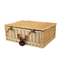 Panier à vin en saule naturel JY Supplies Decoration, idéal pour les fêtes, souvenirs d'Australie, rangement alimentaire, cadeau, panier de pique-nique en osier