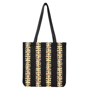 Bolso de tela reutilizable Puakenikeni Flor hawaiana Lei Estampado Bolso a pedido de compras ecológico Bolso de hombro informal de la vida diaria