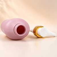 Bouteilles personnalisées de 500 ml pour les soins des cheveux et du corps, emballages rayés pour les marques de beauté, bouteille de shampoing en HDPE de qualité supérieure