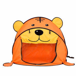 Carpas Infantiles Pop-Up de Tigre Coloridas al por Mayor, Casa de Juegos para Acampar con Mosquitera 185x85x100cm Poliéster - Product Image 3