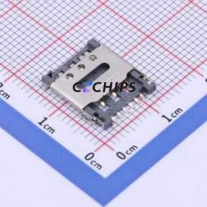 SNO-1330-P7 SIM Card Connector SMD Connector Flip Cover Type Nano SIM Card Card Holder 1.5mm - Product Image 1