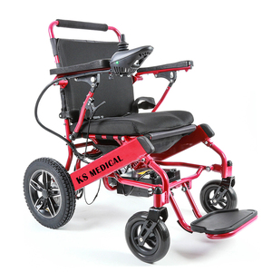 Silla de Ruedas Eléctrica Reclinable Manual KSM-601MR con Reposabrazos Ajustables y Batería de Litio de 24V, para el Cuidado de Pacientes en el Hogar - Product Image 1