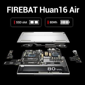 Ordinateur portable de jeu de haute qualité, tout neuf, modèle Firebat Huan 16 Air avec processeur R7 8745HS, carte graphique RTX 4060 8G - Product Image 2