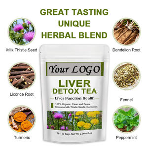 100% प्राकृतिक और जैविक यकृत डिटॉक्स चाय शरीर की प्रतिरक्षा हर्बल मिश्रण चाय 42 दिन - Product Image 5