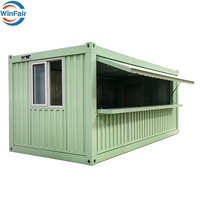 Maisons préfabriquées modulaires mobiles WinFair, maisons pliantes, conteneurs pour boutique éphémère/stand de vente/café conteneur/cafétéria