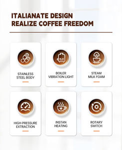 Cafetera Espresso Eléctrica Portátil Semiautomática con Vaporizador de Leche, Tanque de Agua Extraíble para Uso en Hoteles, Exteriores y Hogares - Product Image 5