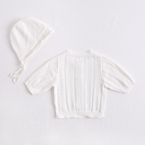 Indossa 2025 bambino che ha impedito di crogiolarsi nell'indumento superiore sfoderato dell'aria condizionata di 7 minuti di giacca scavata a maniche con cappello - Product Image 3