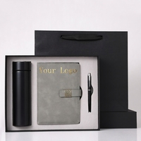 Ensemble cadeau d'affaires exécutif, carnet en cuir PU A5, logo personnalisé en couleur, ensemble de papeterie promotionnelle pour employés, PDG, clients