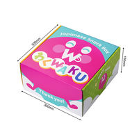 Boîte d'expédition de qualité alimentaire personnalisée en relief avec logo carton mat recyclé pour biscuit en conserve chocolat hamburger sushi emballage