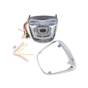 Luces traseras transparentes modificadas YongJin, lámpara trasera de motocicleta para VESPA PRIMAVERA