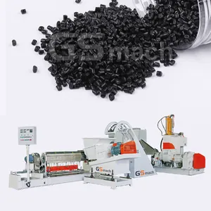 Máquina de fazer pelotas de policarbonato preto carbono 500kg/h pp PE