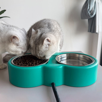 Bol chauffant pour animaux de compagnie, pour chat et chien, résistant au gel, distributeur de nourriture chauffante pour animaux avec cordon anti-mastication, étanche, thermostat intégré