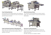 ADMF Ligne de production de pain sandwich triangle entièrement automatique réglable avec trancheuse à pain Machines de remplissage de crème