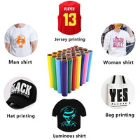 Hoogwaardige gravure-geprinte PU vinyl textiel transferpapierfolie warmtetransferrollen flex heat press machines Renlitong