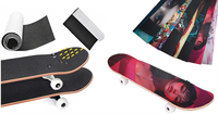 Ruban adhésif antidérapant pour skateboard avec logo personnalisé, professionnel, pour adolescents