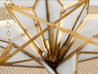 Lámparas de techo de cobre personalizadas Yihao, pasillo nórdico, Isla de cocina, luces colgantes, candelabro de dormitorio, iluminaciones decorativas para interiores