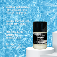Déodorant anti-transpirant en stick à base de plantes transparent unisexe sans aluminium, séchage rapide, contrôle des odeurs, baume parfumé solide