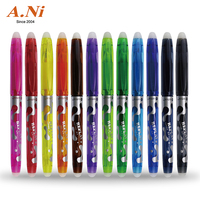Nouveau Stylo Gel Effaçable 2025 – Design Simple pour Étudiants – Encre Bleue, Noire, Rouge, Rose – Meilleure Vente en Gros – Idéal École et Bureau