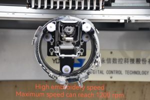 High-Speed 1200 RPM PTP Single-Head <strong>Programmable</strong> Embroidery Machine for Cap and Shirt Core Motor Component Durable Versatile - Product Image 6