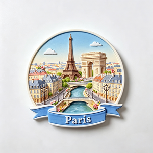 Aimant de réfrigérateur personnalisé en polyrésine fait main Tokyo, <span class=keywords><strong>Paris</strong></span>, relief 3D, monument de la ville, cadeau touristique - Product Image 1