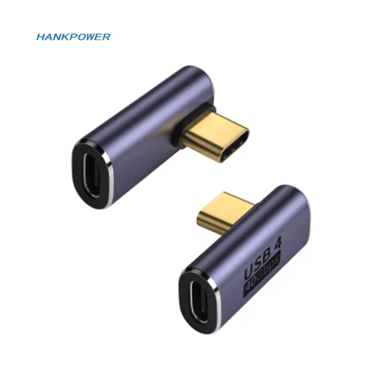 USB 4 유형 C 변환기 어댑터 USB 4.0 유형 C 남성 여성 확장 플러그 케이블 40Gbps 5A 100W 8K @ 60Hz
